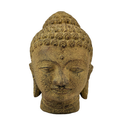 Buddha Head in Stone 30cm